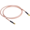 RS PRO 1 m RG142U Coaxial Cable 50 Ω Black, Terminated SMA Connectors RG142U