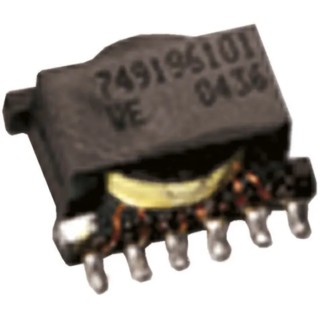 Wurth Elektronik Pulse Transformer Surface Mount 12 Pins 950mA 500V Isolation Voltage 1:1:1:1:1:1 Turns Ratio 749196211