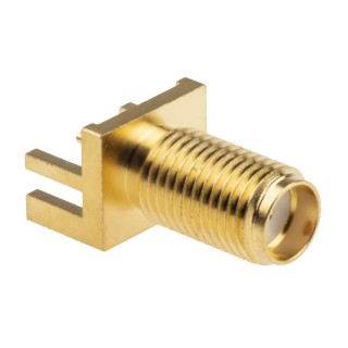 RS PRO Coaxial Connector Edge Female SMA, 50 Ω, Straight Body Solder 526-5779