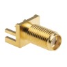 RS PRO Coaxial Connector Edge Female SMA, 50 Ω, Straight Body Solder 526-5779