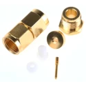 RS PRO Coaxial Connector Cable Male SMA Straight Body Clamp RG174B 18GHz 526-5842
