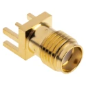 RS PRO Coaxial Connector Edge Female SMA, 50 Ω, Straight Body Solder 526-5785