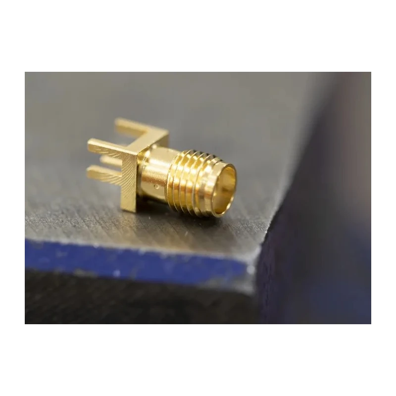 RS PRO Coaxial Connector Edge Female SMA, 50 Ω, Straight Body Solder 526-5785