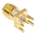 RS PRO Coaxial Connector Edge Female SMA, 50 Ω, Straight Body Solder 526-5785