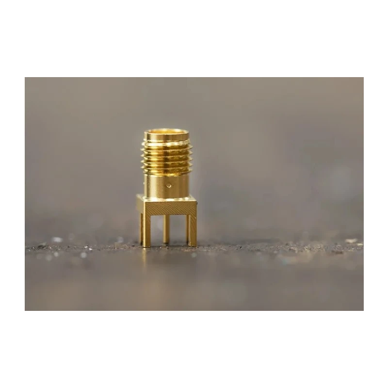 RS PRO Coaxial Connector Edge Female SMA, 50 Ω, Straight Body Solder 526-5785