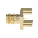 RS PRO SMA Coaxial Connector Edge Female, 50 Ω, Straight Body Solder 526-5763