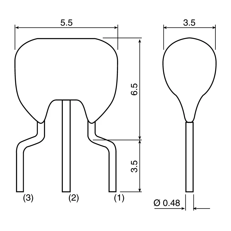 Murata Ceramic Resonator, 4.194 MHz Shear Mode, 15 pF Load Capacitance, 3-Pin Through Hole Bulk Package 6x3x8 CSTLS4M19G53B0