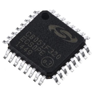 Silicon Labs 8 bit 8051 Microcontroller, 25 MHz, 16kB FLASH, 32-Pin LQFP C8051F320-GQ
