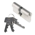 ABUS Brass Euro Cylinder Lock Nickel Pearl Finish 61 mm E60NP 35/35 KD