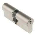 ABUS Brass Euro Cylinder Lock Nickel Pearl Finish 61 mm E60NP 35/35 KD