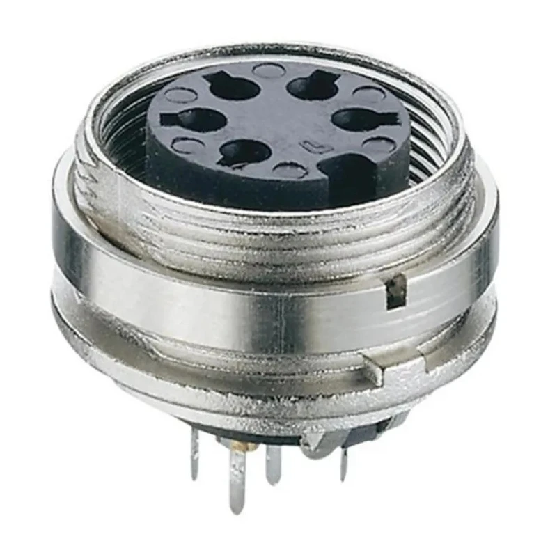 Lumberg 12 Pole Straight M16 DIN Socket Panel Mount Female Threaded 3A 160V ac KGR 120