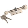 ABUS Brass Euro Cylinder Lock, Nickel Pearl Finish, 61 mm Overall Length KE60NP Z30/K30 KD