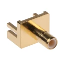 RS PRO Coaxial Connector PCB Female SMB, 50 Ω, Straight Body, Gold Plated, Solder Termination 526-5820