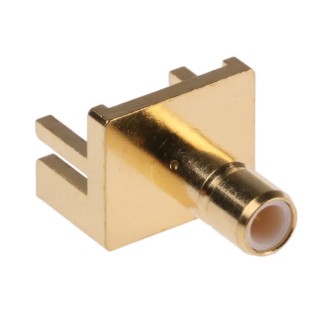 RS PRO Coaxial Connector PCB Female SMB, 50 Ω, Straight Body, Gold Plated, Solder Termination 526-5820