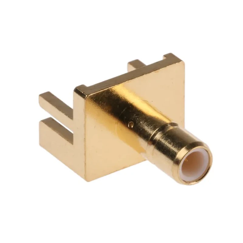 RS PRO Coaxial Connector PCB Female SMB, 50 Ω, Straight Body, Gold Plated, Solder Termination 526-5820