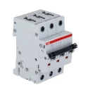 ABB System Pro M Compact S200 Miniature Circuit Breaker, 3-Pole, 16A, Type D, 440V AC, 12V DC, 6 kA 2CDS253001R0161 S203-D16