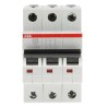 ABB System Pro M Compact S200 Miniature Circuit Breaker 3-Pole 25A Type D 440V AC 12V DC 6 kA 2CDS253001R0251 S203-D25