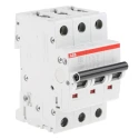 ABB System Pro M Compact S200 Miniature Circuit Breaker 3-Pole 25A Type D 440V AC 12V DC 6 kA 2CDS253001R0251 S203-D25