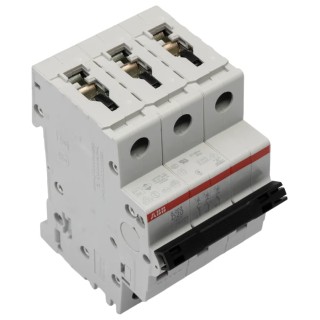 ABB System Pro M Compact S200 Miniature Circuit Breaker, 3-Pole, 20A Current Rating, Type D 2CDS253001R0201 S203-D20