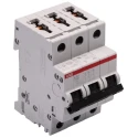 ABB System Pro M Compact S200 Miniature Circuit Breaker, 3-Pole, 10A, Type D, 440V AC, 12V DC, 6kA 2CDS253001R0101 S203-D10