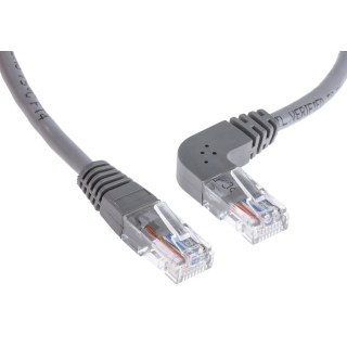 RS PRO Cat5e Ethernet Cable, 1 m, Grey RJ45 Male to RJ45 Male, U/UTP PVC 528-0116
