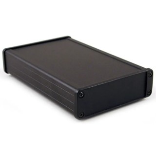 Hammond 1457 Series Black Black Lid Aluminium Enclosure IP54 34.9 mm x 106.9 mm x 171.2 mm 