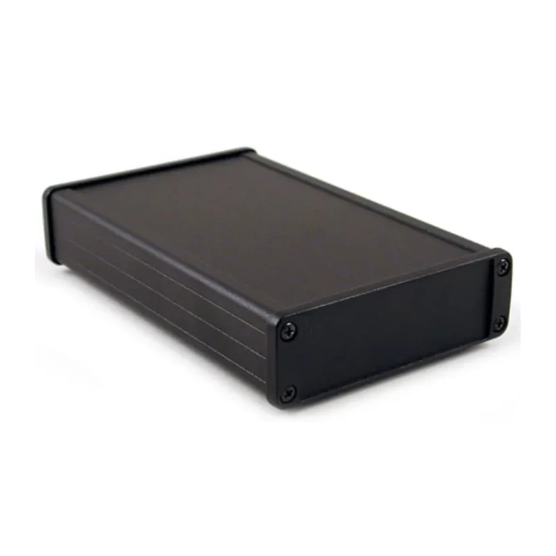 Hammond 1457 Series Black Black Lid Aluminium Enclosure IP54 34.9 mm x 106.9 mm x 171.2 mm 