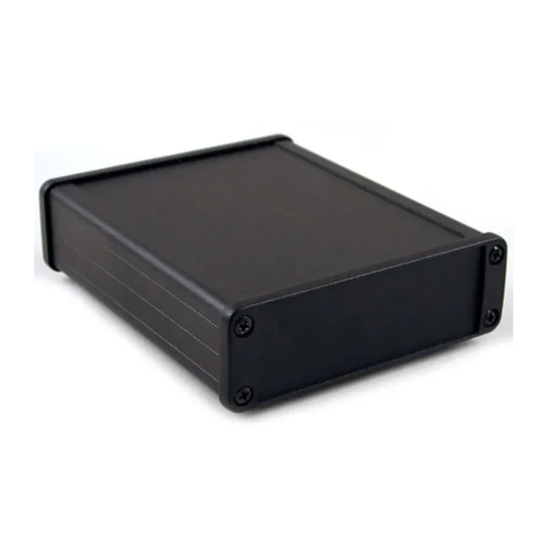 Hammond 1457 Series Black Black Lid Aluminium Enclosure IP54 34.9 mm x 107 mm x 131.2 mm 