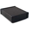 Hammond 1457 Series Black Black Lid Aluminium Enclosure, IP65, 34.9 mm x 107 mm x 131.2 mm 