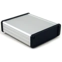 Hammond 1457 Series Silver Black Lid Aluminium Enclosure IP54 34.9mm x 107mm x 131.2mm 