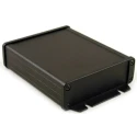 Hammond 1457 Series Flanged Black Lid Aluminium Enclosure IP65 34.9mm x 151.6mm x 106.9mm 