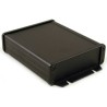 Hammond 1457 Series Flanged Black Lid Aluminium Enclosure IP65 34.9mm x 151.6mm x 106.9mm