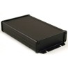 Hammond Flanged 1457 Series Aluminium Enclosure Black Lid IP65 34.9 mm x 191.6 mm x 106.9 mm