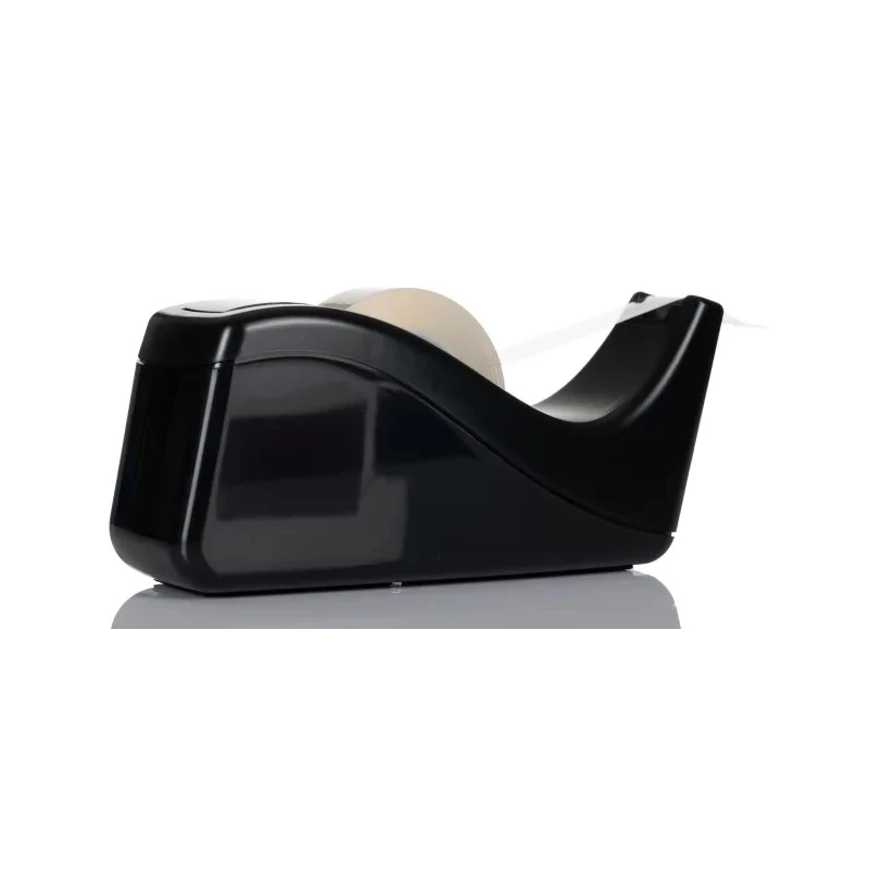 3M Tape Dispenser & Tape for 19 mm Width Tape BP397, Black Plastic Dispenser with 4 Rolls of Scotch Magic Transparent Tape
