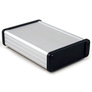Hammond 1457 Series Silver Black Lid Aluminium Enclosure IP65 31.4 mm x 87 mm x 131.2 mm 