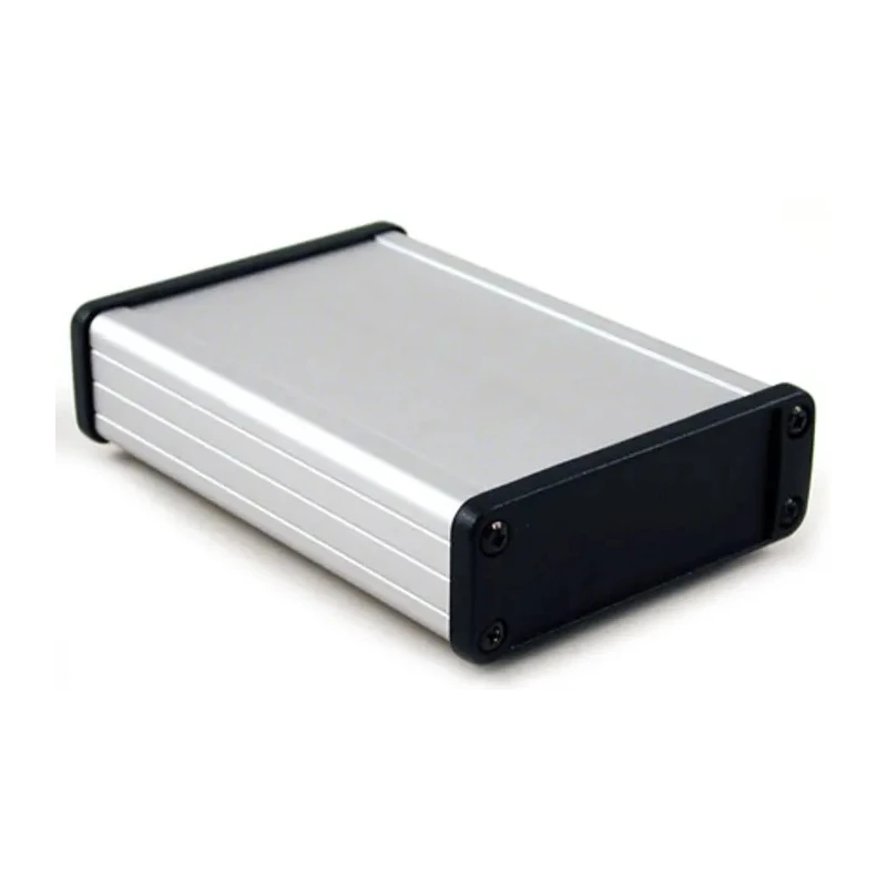 Hammond 1457 Series Silver Black Lid Aluminium Enclosure IP65 31.4 mm x 87 mm x 131.2 mm 
