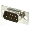 RS PRO 9 Way Straight 2.77 mm Pitch Through Hole D-Sub Connector Male 528-3531