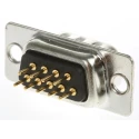 RS PRO 9 Way Straight 2.77 mm Pitch Through Hole D-Sub Connector Male 528-3531