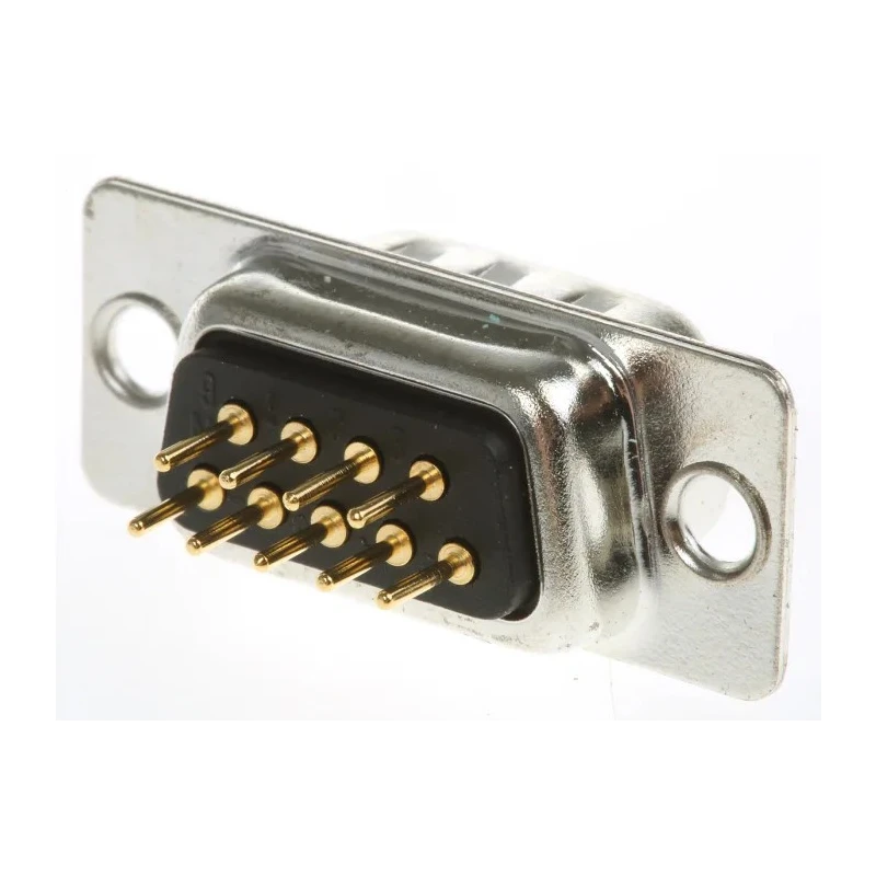RS PRO 9 Way Straight 2.77 mm Pitch Through Hole D-Sub Connector Male 528-3531
