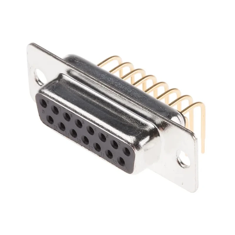 RS PRO 15 Way Right Angle 2.77 mm Pitch Through Hole D-Sub Connector Female 528-3711