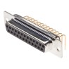 RS PRO 25 Way Right Angle 2.77 mm Pitch Through Hole D-Sub Connector Female 250V 5A Steel Housing Solder Termination 528-3727