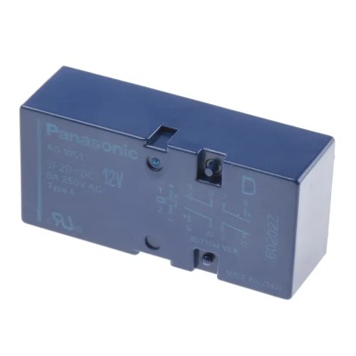 Panasonic PCB Force Guided Relay 12V DC Coil Voltage 2-Pole DPDT SF2D12D