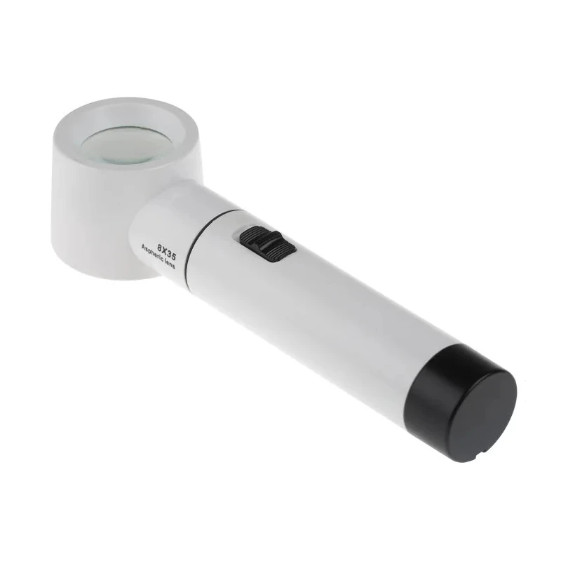 RS PRO Illuminated Magnifier with 8x Magnification, 35 mm Lens Diameter, Battery Operated 528-5284