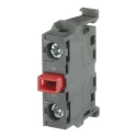 ABB Modular Series Contact Block 690V 6A Screw Terminal with 1 NC Contact Configuration 1SFA611610R2010 MCB-01B