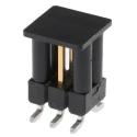 TE Connectivity AMPMODU MOD II Series Straight Surface Pin Header 6 Contact 2.54 mm Pitch 2 Row Unshrouded 1241050-3