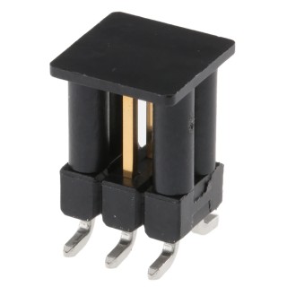 TE Connectivity AMPMODU MOD II Series Straight Surface Pin Header 6 Contact 2.54 mm Pitch 2 Row Unshrouded 1241050-3