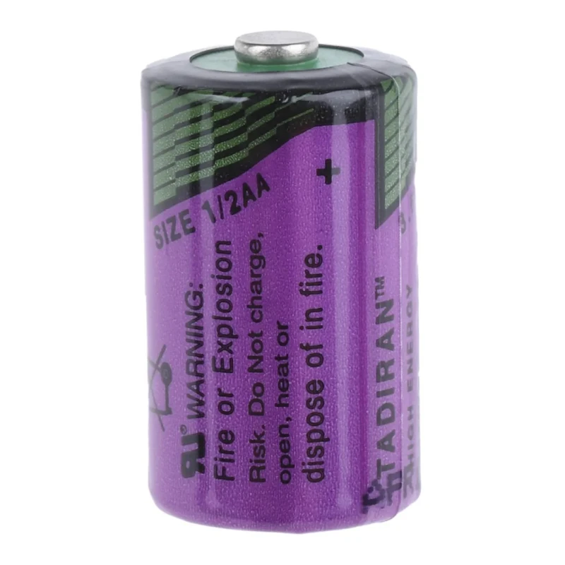 Tadiran Lithium Thionyl Chloride 3.6 V 1/2 AA Battery 1.2 Ah Diameter 14.7 mm SL350/S