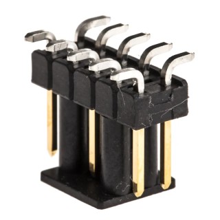 TE Connectivity AMPMODU MOD II Series Straight Surface Pin Header, 10 Contact, 2.54 mm Pitch, 2 Row, Unshrouded 1241050-5