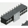 TE Connectivity AMPMODU HV100 Series Straight Surface PCB Socket, 4-Contact, 2 Row, 2.54 mm Pitch, 12A, 250V HV100