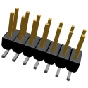 TE Connectivity AMPMODU MOD II Series Straight Surface Pin Header 14 Contacts 2.54 mm Pitch 2 Row Unshrouded 1241050-7